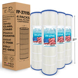 Pool Cartridge, replaces Jandy CL460, R0554600, Pleatco PJAN115, Unicel C-7468, Filbur FC-0810, FP-27115, 4Pack