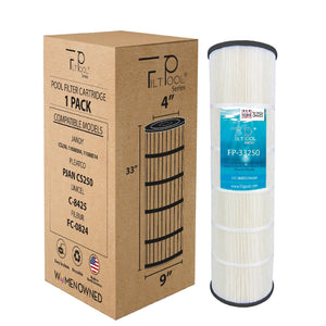 Pool Cartridge replaces  Jandy CS250, 11088504, 11088514, Hayward R0462500, PJANCS250, Unicel C-8425, Filbur FC-0824, R0462500, 17-175-3630, 250 Sq.ft. FP-33250, 1 Pack