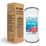 Pool Filter Replaces Hayward C900, CX900RE, Pleatco PA90, Ultral-B6, Unicel C-8409, Filbur FC-1292, Sta-Rite PXC95, 90 sq.ft, L x OD: 17 3/8" x 8 15/16" FP-1790, 1 Pack
