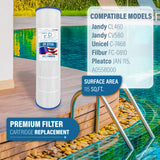 Pool Cartridge, replaces Jandy CL460, R0554600, Pleatco PJAN115, Unicel C-7468, Filbur FC-0810, FP-27115, 4Pack