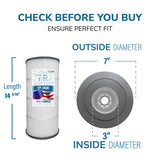 Pool Cartridge Replaces Pentair CCP240, R173572, PCC60, Unicel C-7469, Filbur FC-1975, Guardian 817-175-04, PLFPCC60, FP-1460, 4Pack