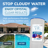 Filter Cartridge, replaces: Pentair CC75, R173214, Unicel C-9407, Filbur FC-0685, Pleatco PAP75, PLFPAP75, FP-161075, 1 Pack