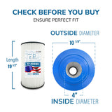 Pool Cartridge, replaces Hayward CX100XRE, Swim Clear C100S & PA100S, PLFPA100S, FP-1910100, 1 Pack