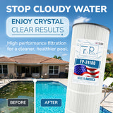 Pool Cartridge, replaces Jandy CS100, R0462200, PJANCS100, Hayward X-Stream CC1000, Unicel C-8410, Filbur FC-0821, 1 Pack, FP-24100, 1Pack