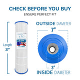 Pool Cartridge, replaces Jandy CL460, R0554600, Pleatco PJAN115, Unicel C-7468, Filbur FC-0810, FP-27115, 4Pack