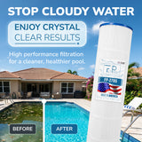 Pool Cartridge, Replaces Jandy CL340, CV340 A0557900, R0554500; PJAN85, Unicel C-7459, Filbur FC-0800, 6405, FP-2785,4Pack