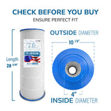 Pool Cartridge, replaces Hayward CX200XRE, Swim Clear C200S & PA200S, PLFPA200S, FP-2810200, 1 Pack