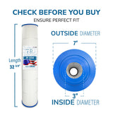 Pool Cartridge, replaces Hayward CX1280XRE, SwimClear C5020, C5025, C5030, PA131, Unicel C-7494, Filbur FC-1227, FC-6435, PLF131A, 732-166-04, FP-33131, 4Pack