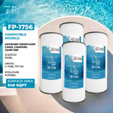 Pool Cartridge, Replaces Hayward SwimClear C2030, Hayward CX481XRE, CX481-XRE, PA56L, Unicel C-7456, 717-145, PLPA56L, FP-1756 4Pack
