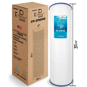 Pool Cartridge, replaces Pentair CC150, R173216, Unicel C-9415, Filbur FC-0687 & PAP150, PLF150A, FP-3110150, 1 Pack