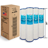 Pool Cartridge, replaces Pentair CCP420, R173476, PCC105, Unicel C-7471, Filbur FC-1977, Guardian 726-168-04, PLF105A, FP-26105, 4-Pack