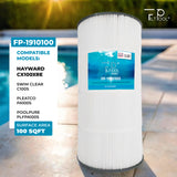 Pool Cartridge, replaces Hayward CX100XRE, Swim Clear C100S & PA100S, PLFPA100S, FP-1910100, 1 Pack