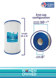 Filter Cartridge, replaces: Pentair CC75, R173214, Unicel C-9407, Filbur FC-0685, Pleatco PAP75, PLFPAP75, FP-161075, 1 Pack